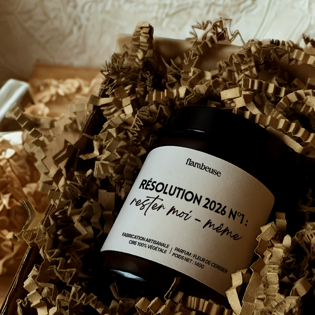 Flambeuse - Wholesale Jar/Filled Candle - Scented candle "Resolution 2026 No. 1: Stay Myself"3
