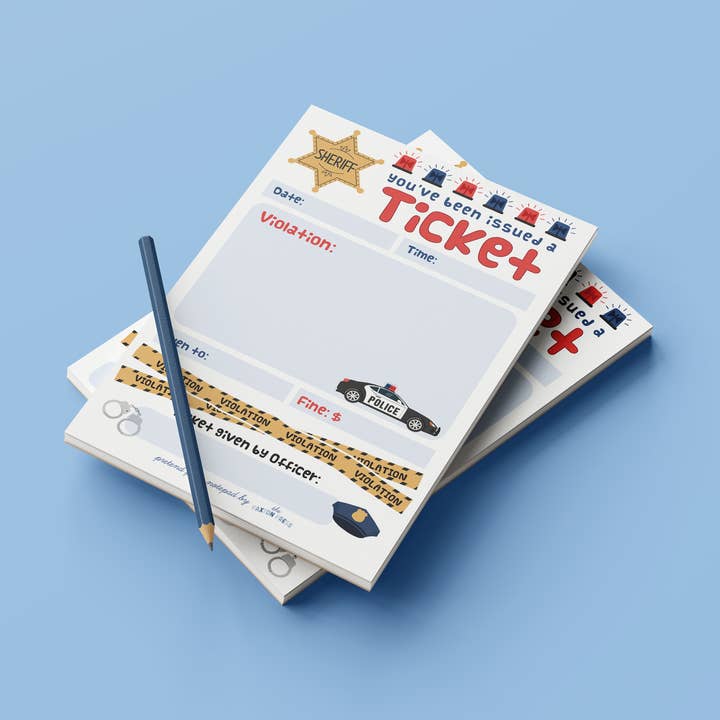 The Paxton Press - Venta al por mayor Libretas - Bloc de Notas de Multas de Policía para Juego de Niños