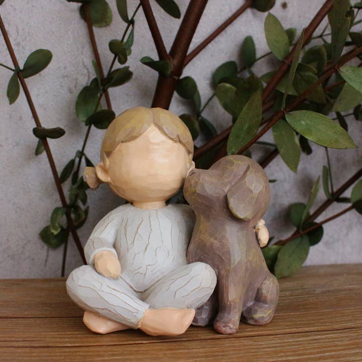 Schattig Meisje Met Hondenbeeldje voor wholesale door Mothology Home