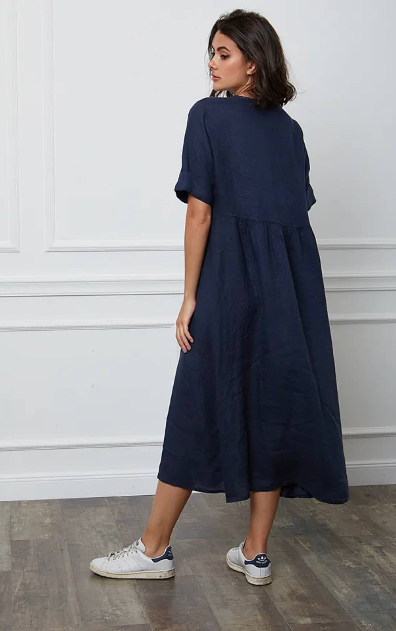 LÉA & LUC - Wholesale Dress - Women's - Long dress in 100% linen REF.714869