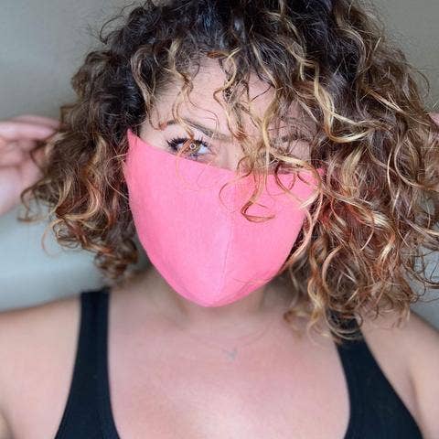 Mask Me Out - Wholesale Protective Face Mask/Shield - Hot Pink Face Mask