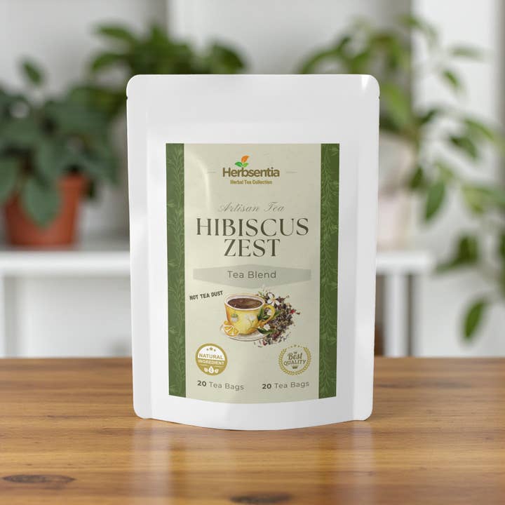 Succus - Wholesale Tea Bags - Hibiscus Zest Tea - Herbal Blend for Daily Vitality1