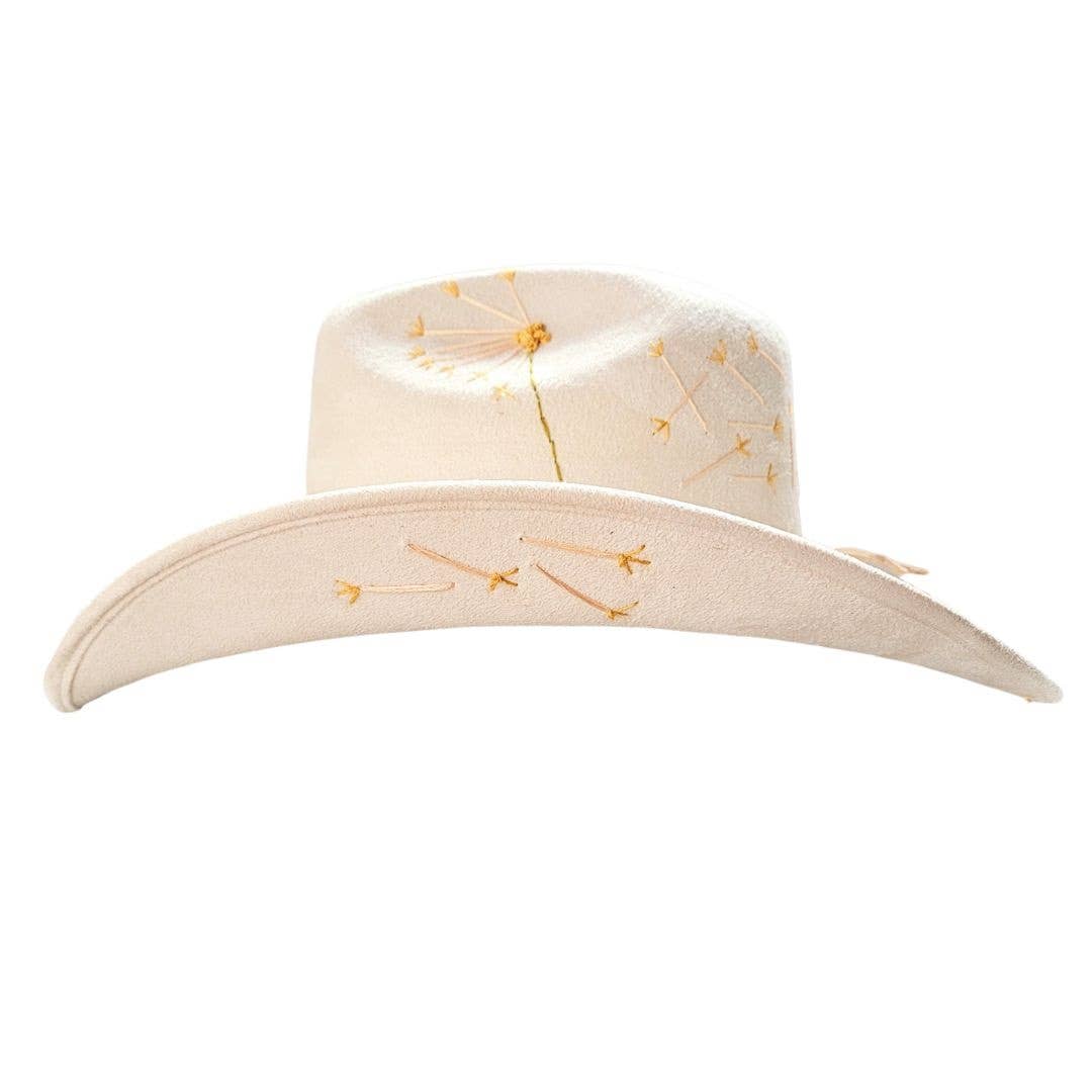 Beige Pax Cowboy Crown Hat -Beige for wholesale on Faire0