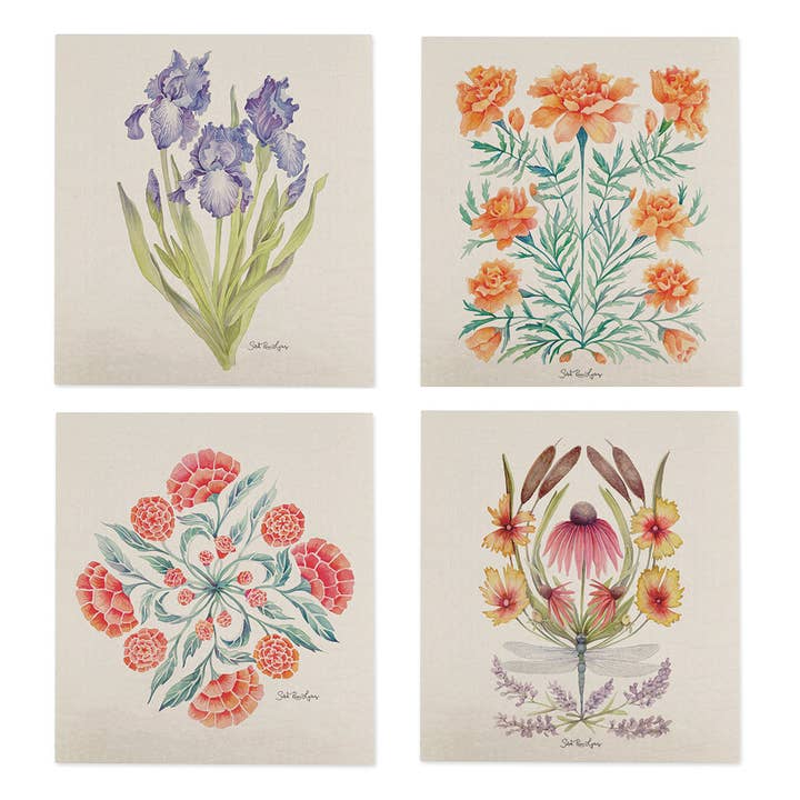 Spring Florals Zweedse vaatdoekbundel voor wholesale door Sarah Rose