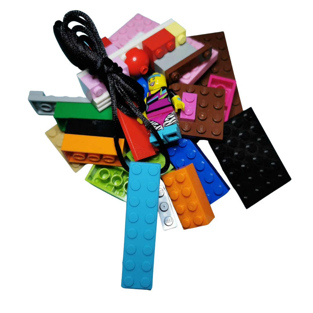 MMC - Vente Fidget/jouet anti-stress – enfant - Pendentif sensoriel Brick8