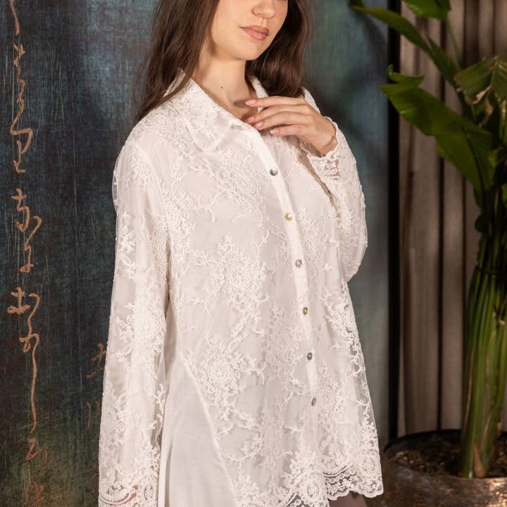 Camisa Elenoire por atacado de Chez Moi