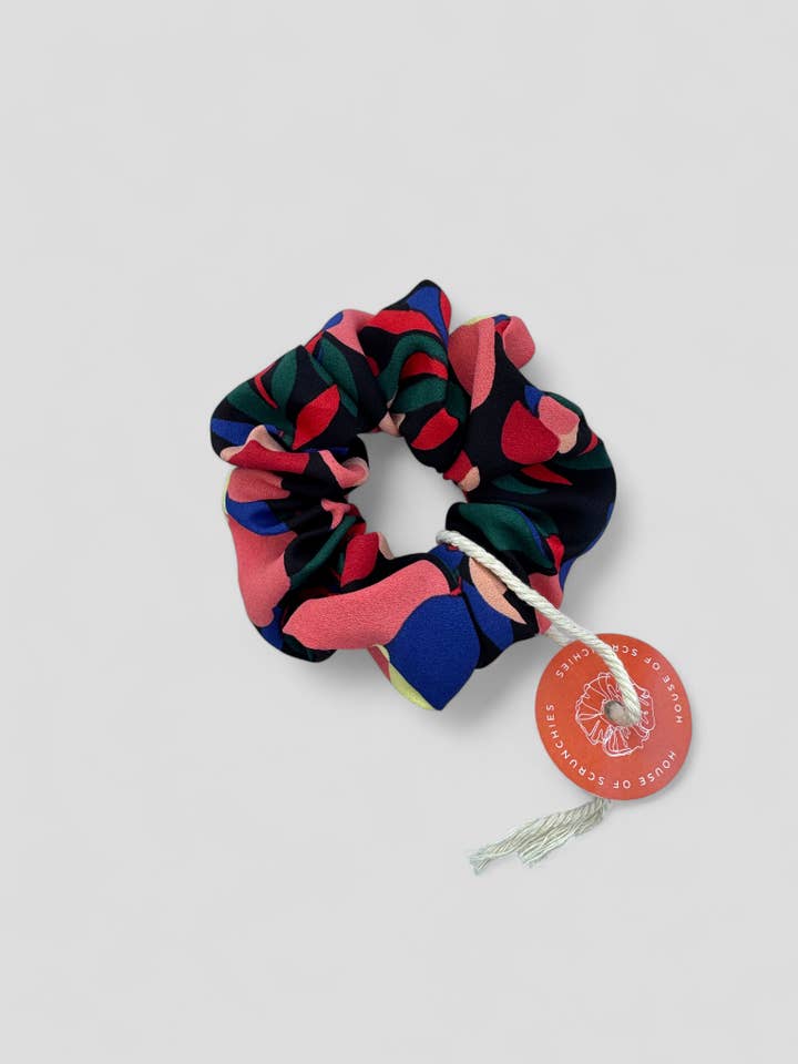 Scrunchie - Winter Flowers - Recycled for wholesale by House of Scrunchies