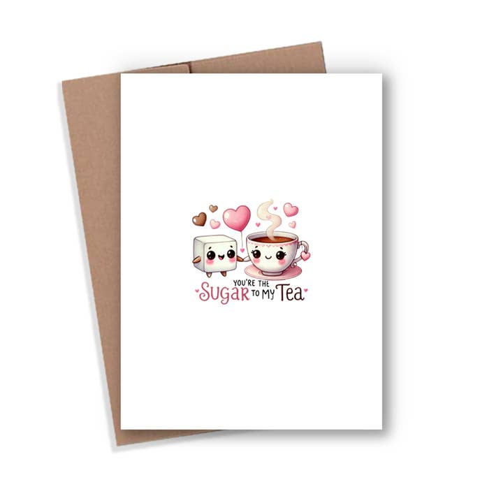 Sugar Tea Card for wholesale by Expression Design Co