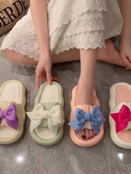 Miss Sparkling - Wholesale Slides - Women's - Cute Bow Slides1
