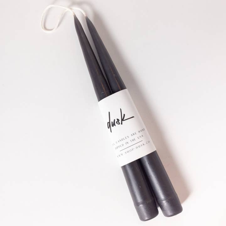 Dusk - Vente Bougies/bougeoirs coniques - Lot de bougies coniques faites à la main de 23 cm11