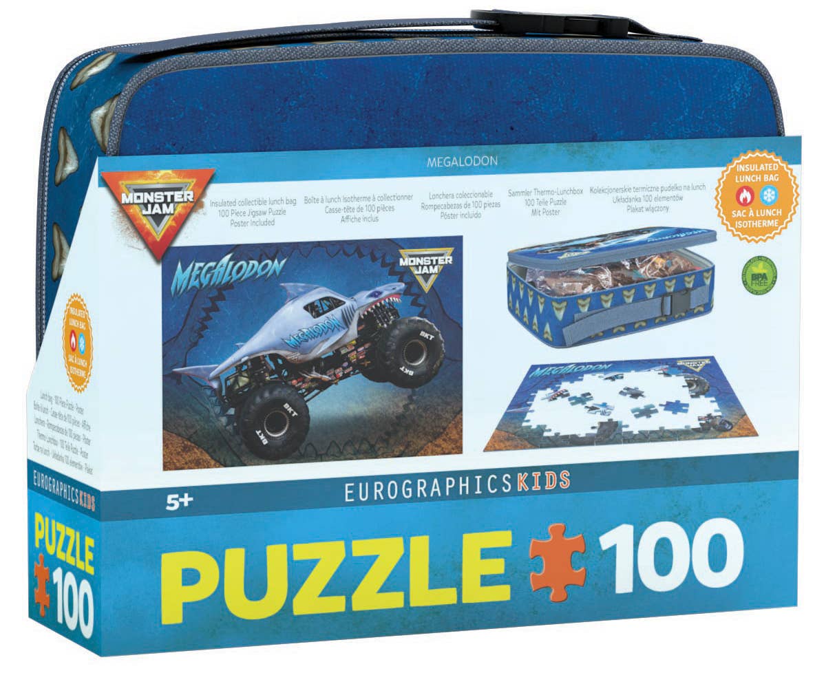 Eurographics Puzzles USA - Wholesale Puzzle - Kids - Megalodon Monster Jam Lunch Bag2