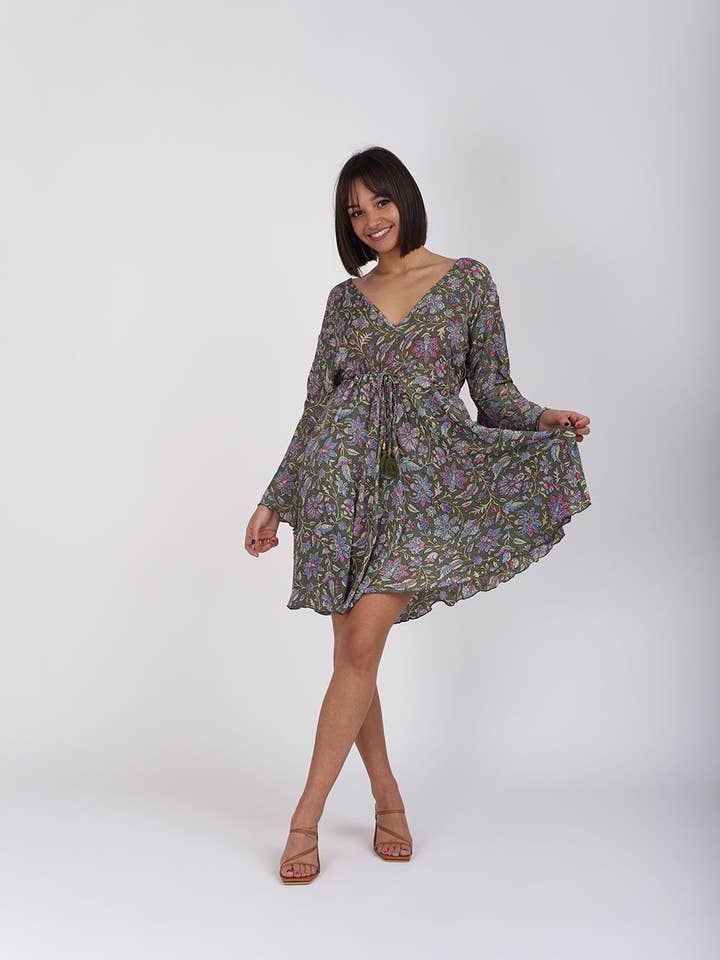 Bijondo - Venta al por mayor Vestido - Mujer - Vestido Seda Anouk