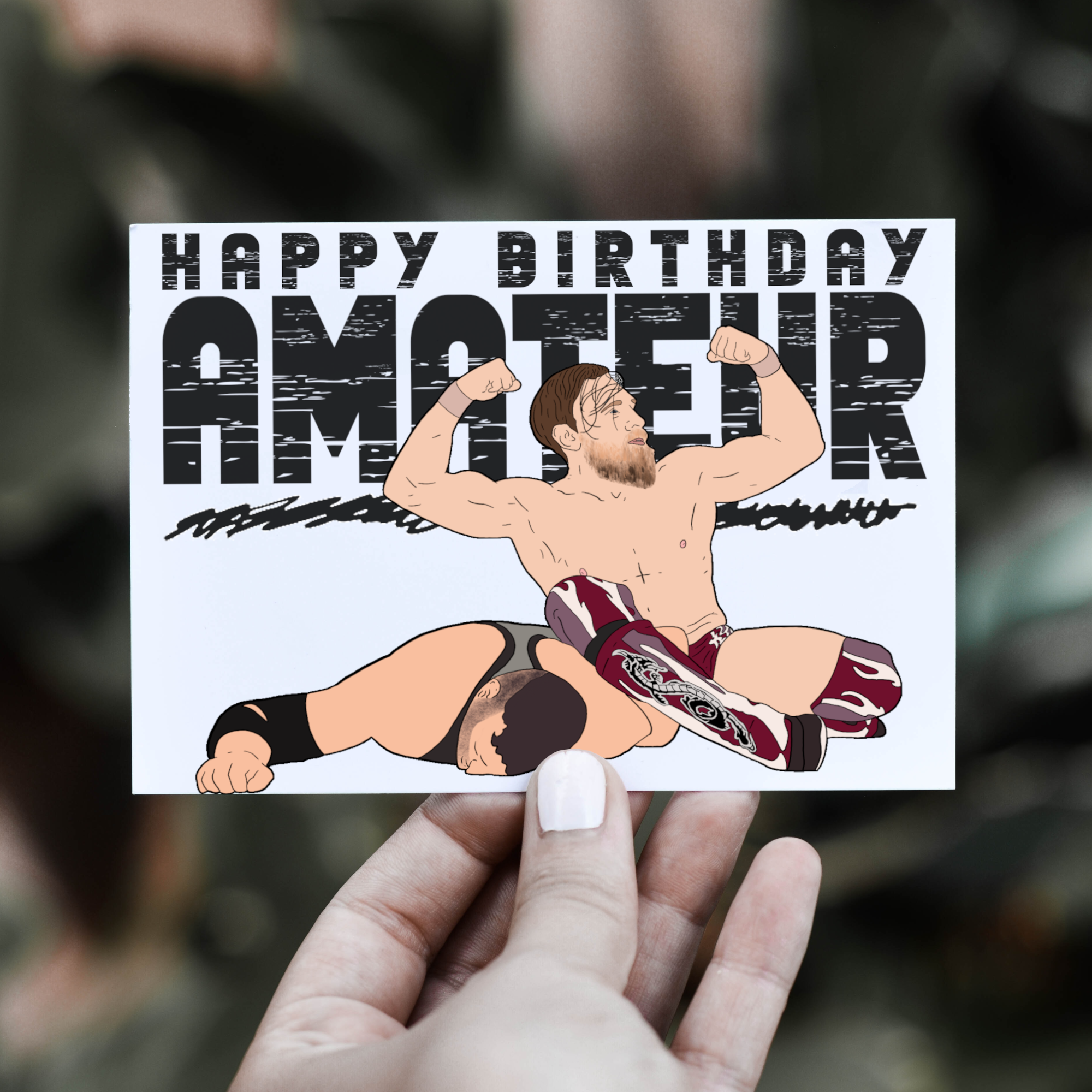Geeked Out Greetings - Wholesale Birthday Card - Bryan Danielson Greeting Card0