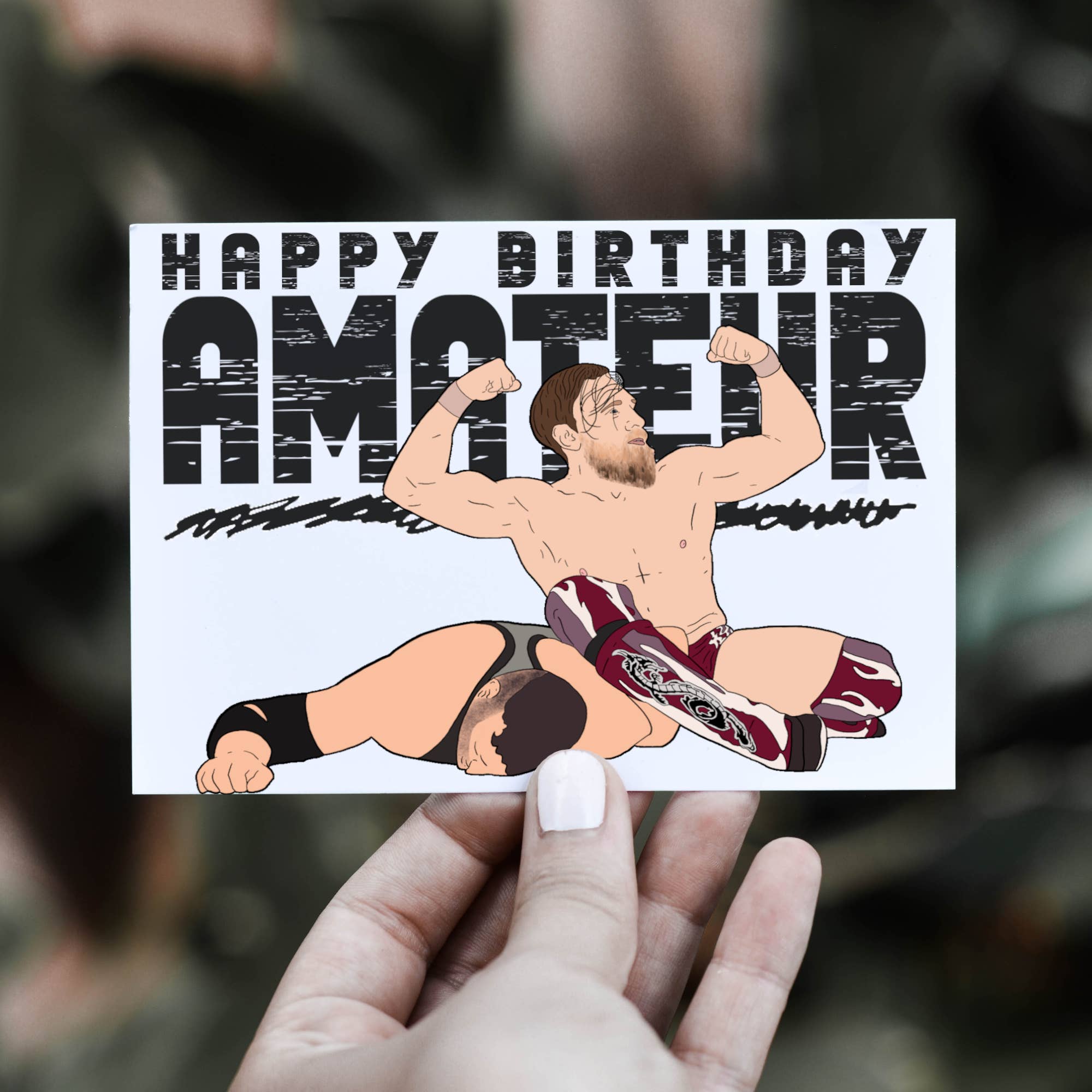 Geeked Out Greetings - Wholesale Birthday Card - Bryan Danielson Greeting Card