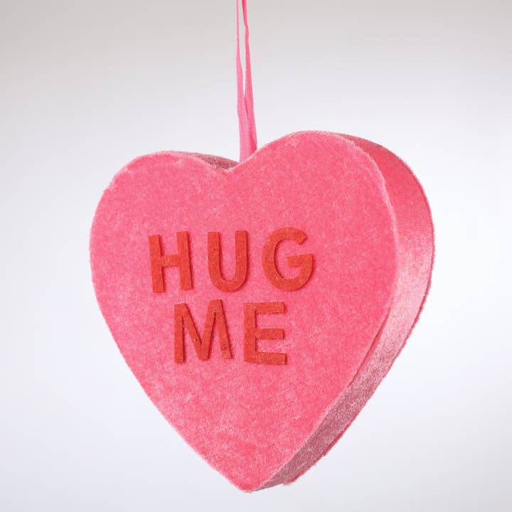 3,99 $ MIN 1 CŒUR SUSPENDU "HUG ME" 15 CM pour la vente par LUX FRAGRANCES