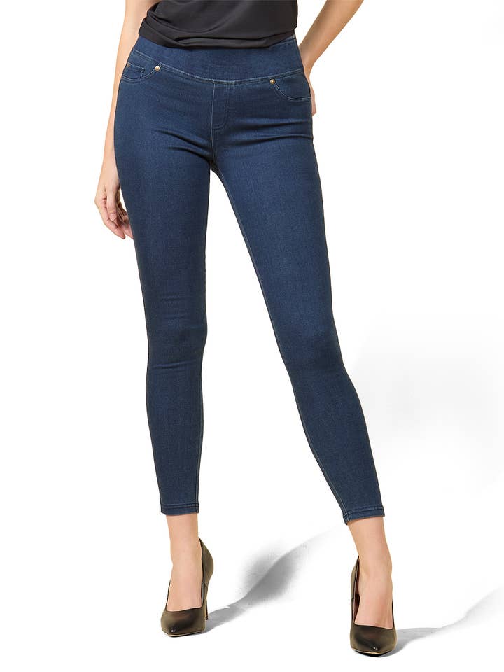 SlimMe Dark Wash Denim Jeggings voor wholesale door Infinity Classics International Inc.