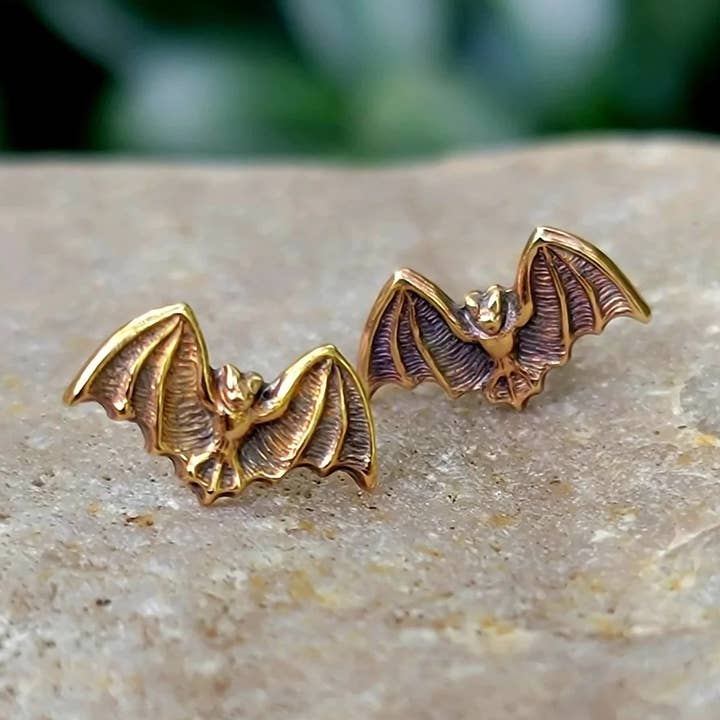 Flying Bat Posts - Stud Earrings for wholesale by Verdilune