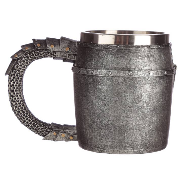 Puckator Ltd – wholesale Ornament – Decorative Medieval Helmet and Chain Mail Tankard2