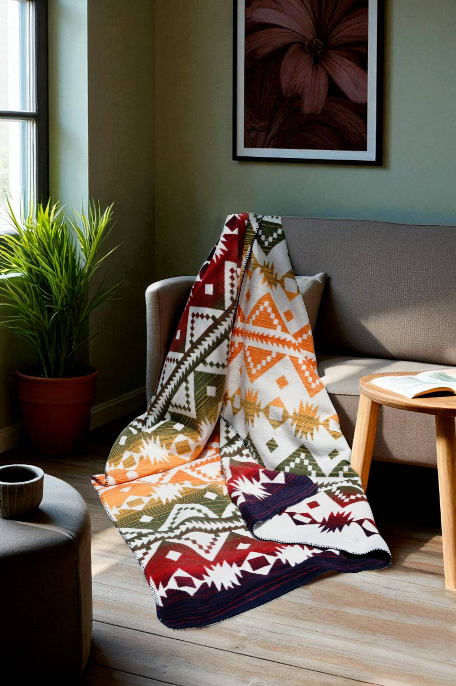 Earth Ragz - Wholesale Throw Blanket - TWIN REVERSIBLE JACQUARD BLANKET CERRITOS4