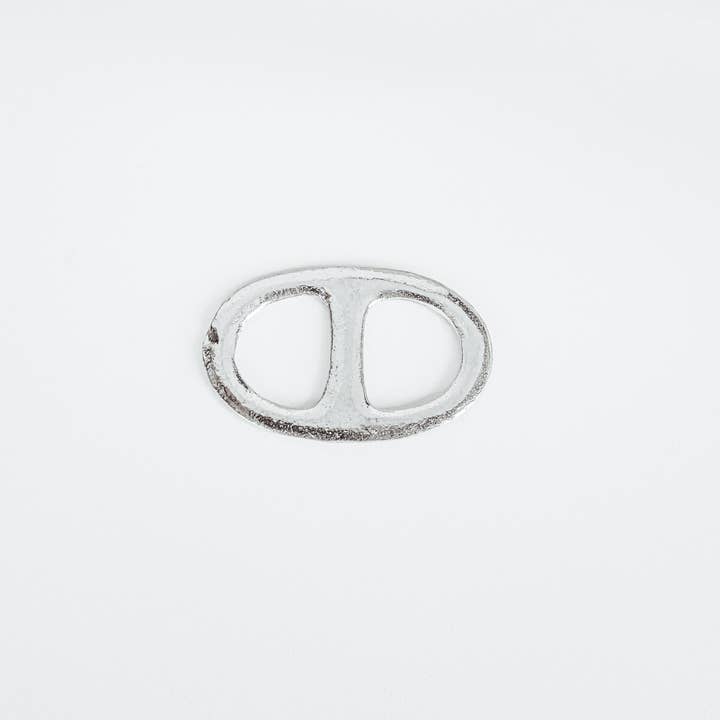 House of Morgan Pewter – Großhandel Schal – Damen – Kleiner ovaler Schalring - Schals und Schmuck