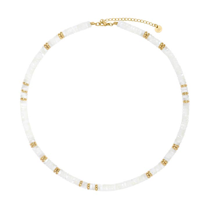 Collana bianca JOSÉPHINE per la vendita all'ingrosso da parte di Labelle