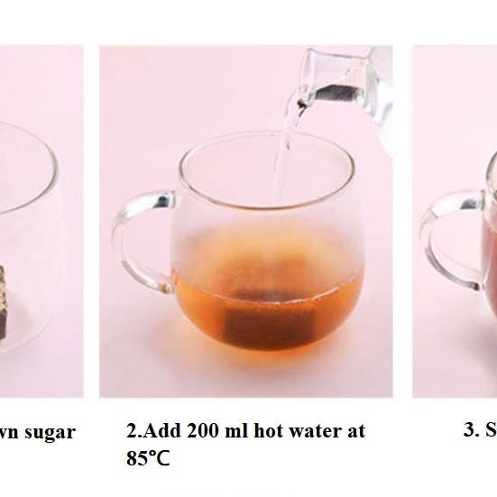 The Grateful Tea Co - Wholesale Sugar/Sweetener - Gourmet Honey Sugar Cubes with flowers and fruit