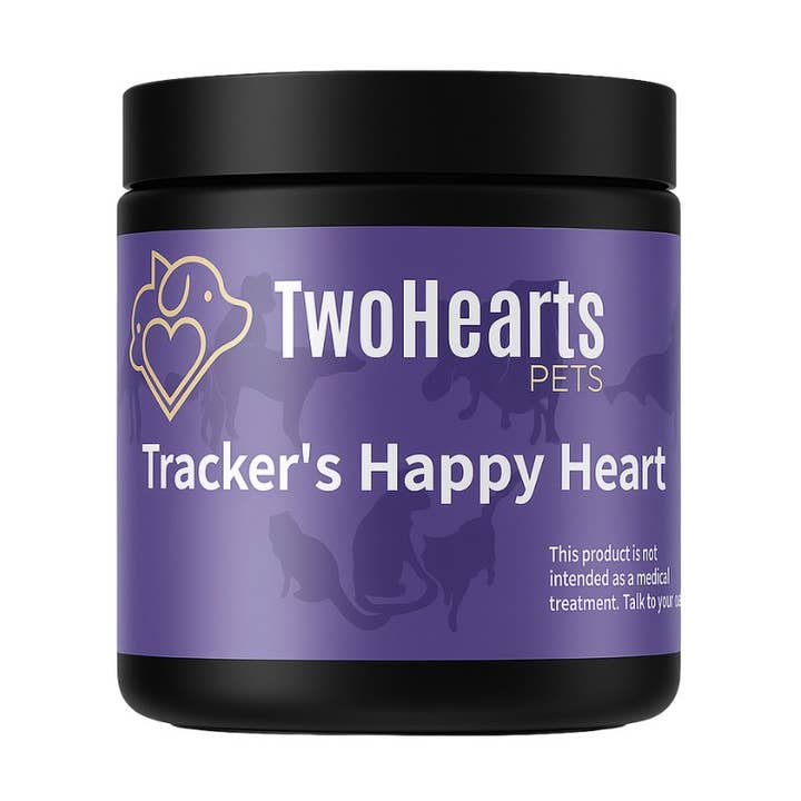 Tracker’s Happy Heart Powder for Dogs & Cats for wholesale by TwoHeart Pets