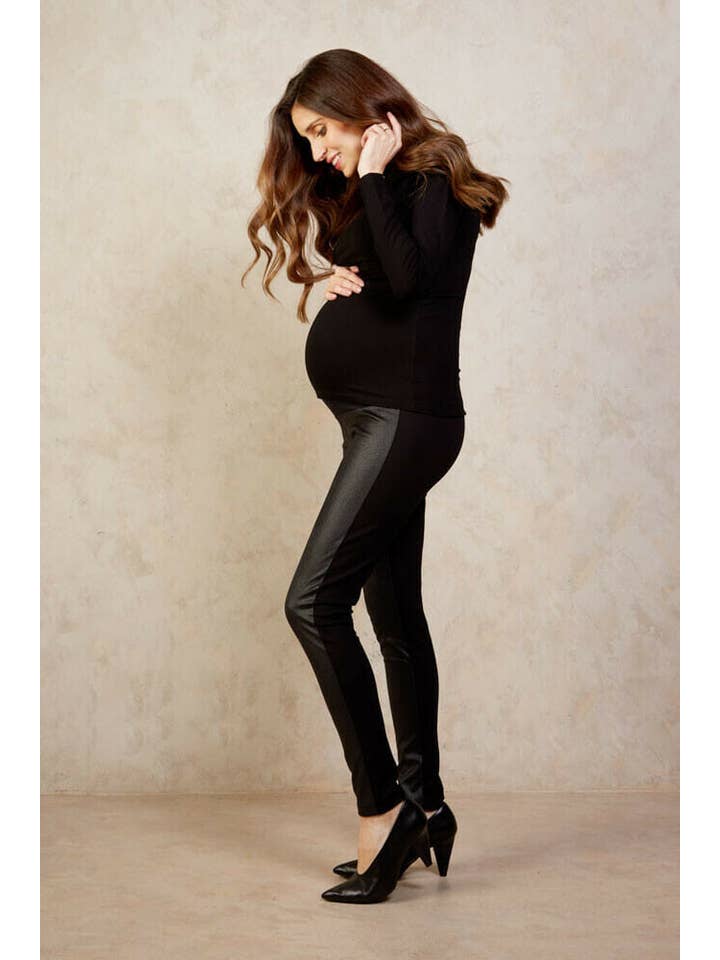 Tilbea London – Großhandel Leggings – Schwangerschaft & Stillzeit – Mutterschaftsgamaschen aus Kunstleder | Mutterschaftsgamaschen aus Kunstleder