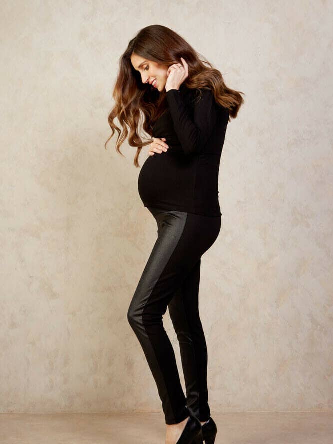 Pleather Maternity Legging | Pleather Maternity Legging for wholesale by Tilbea London