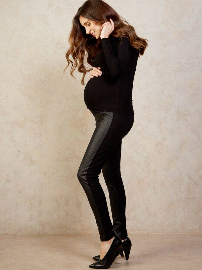 Pleather Maternity Legging | Pleather Maternity Legging for wholesale by Tilbea London