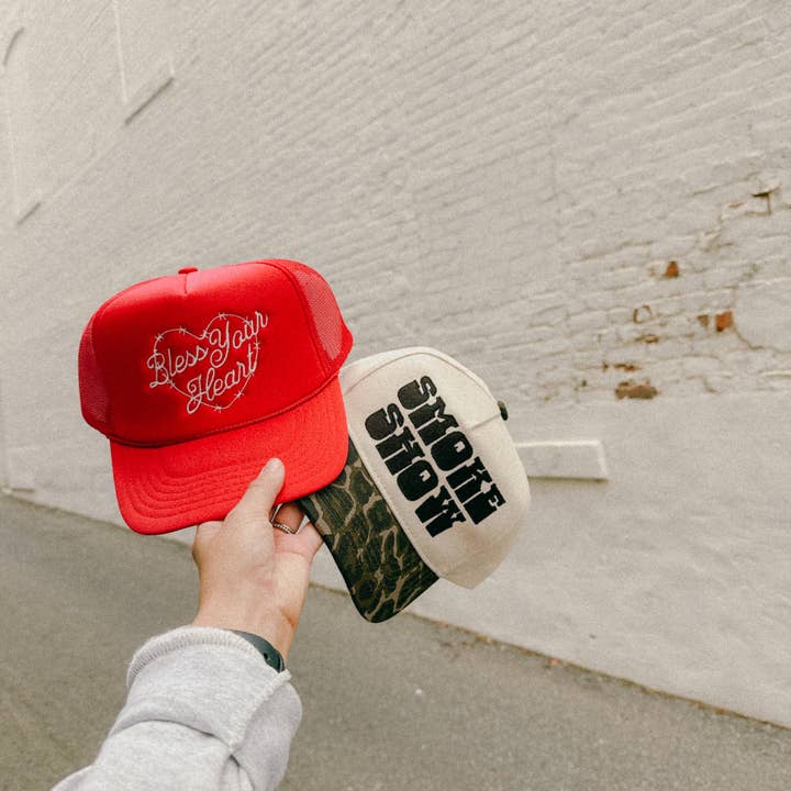 DigitalxCowgirl - Wholesale Trucker Hat - Women's - Smoke Show Leopard Trucker Hat6