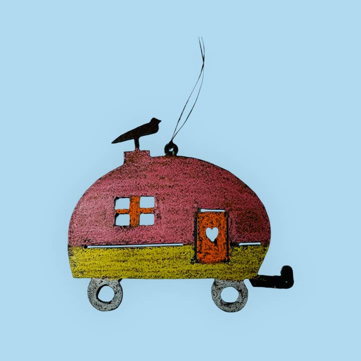 Whimsies – wholesale Ornament – Camper Ornament KOA Trailer RV Living Travel gifts impulse
