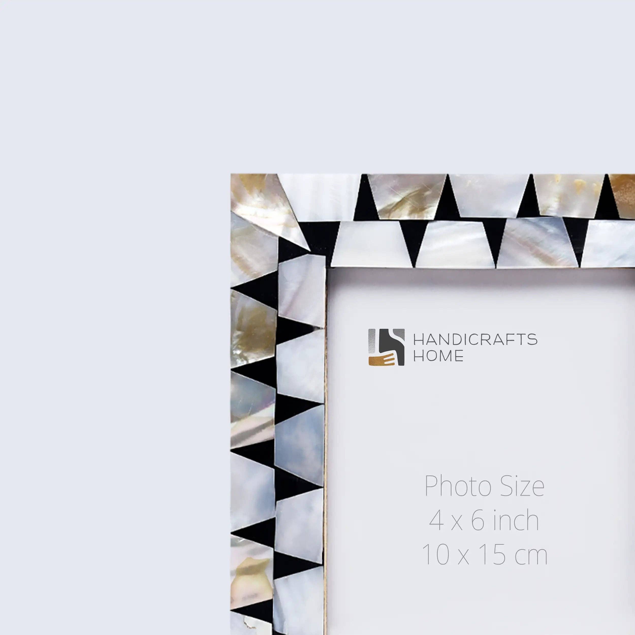 Handicrafts Home - Vendita all'ingrosso Cornice portafoto - Cornice per Foto Madreperla Iridescente, 3 Misure4