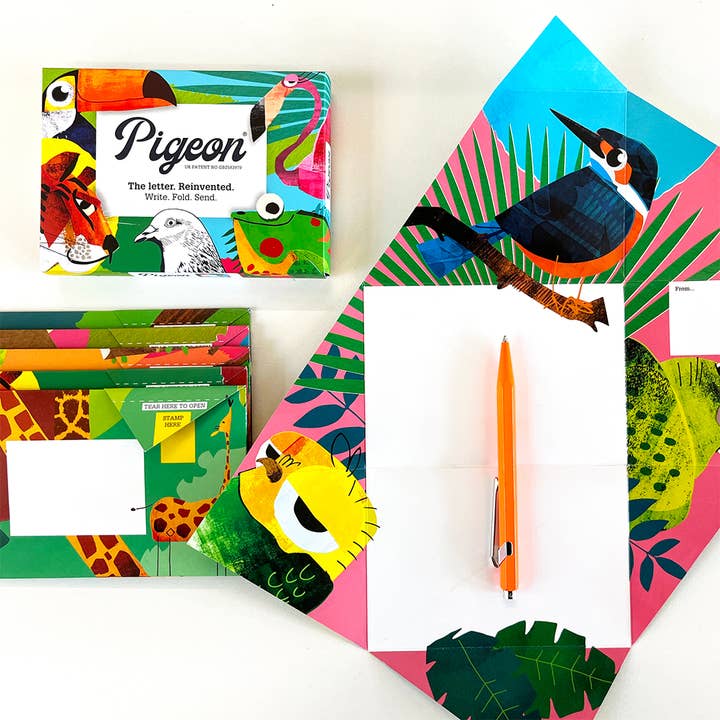 pigeonposted - Wholesale Stationery/Notecard Set - Wild Lives Pigeon letter pack1