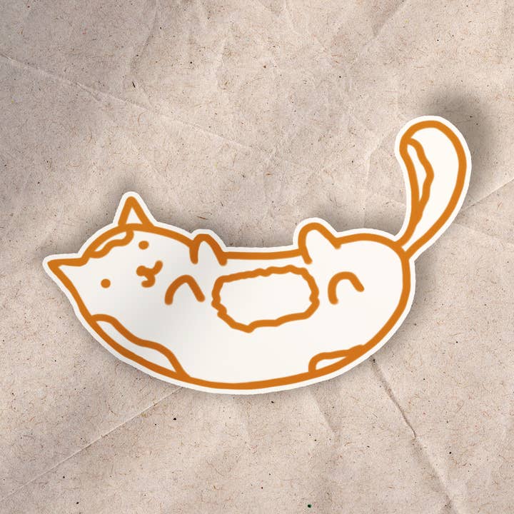 Bean Cat Sticker for wholesale by Pretty Good Co.