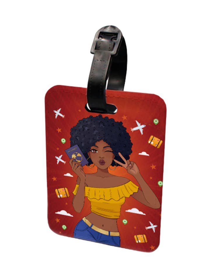Catching Flights Luggage Tag for wholesale by Sable Inspired Books