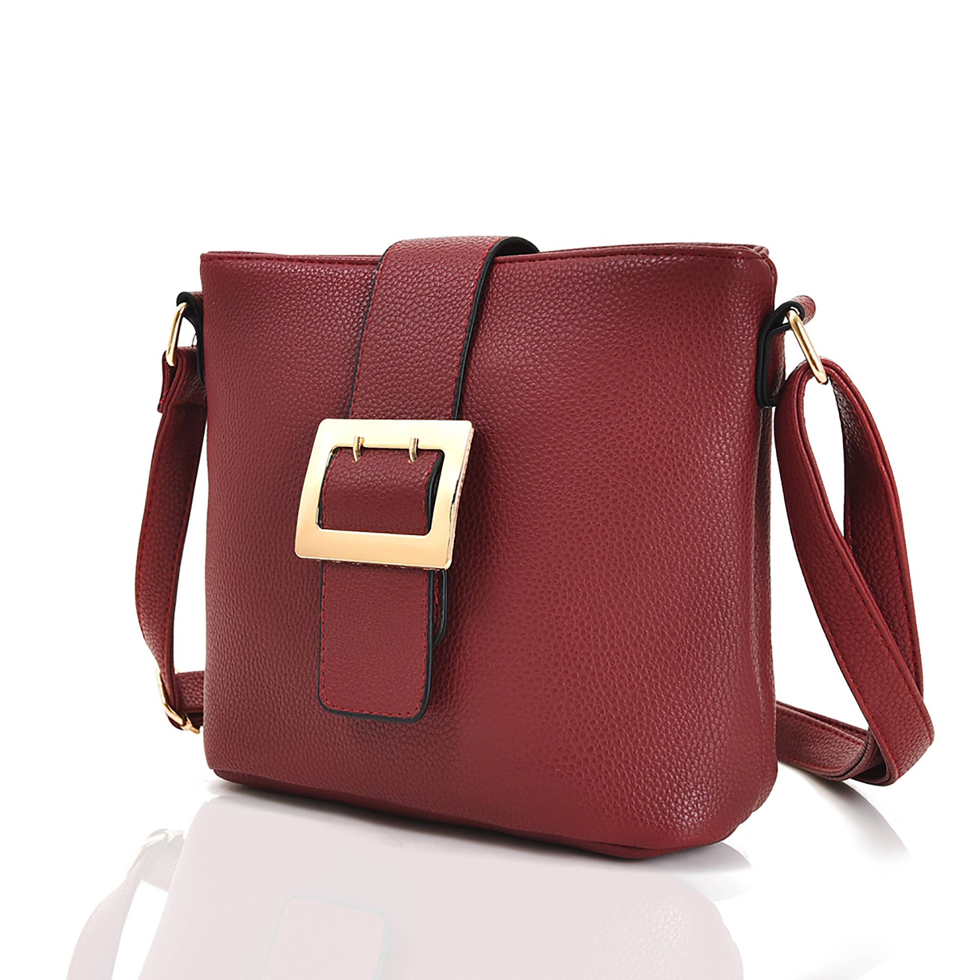 Belle Trading Ltd - Venta al por mayor Bandolera - Mujer - Bolso bandolera Janella con hebilla cuadrada6