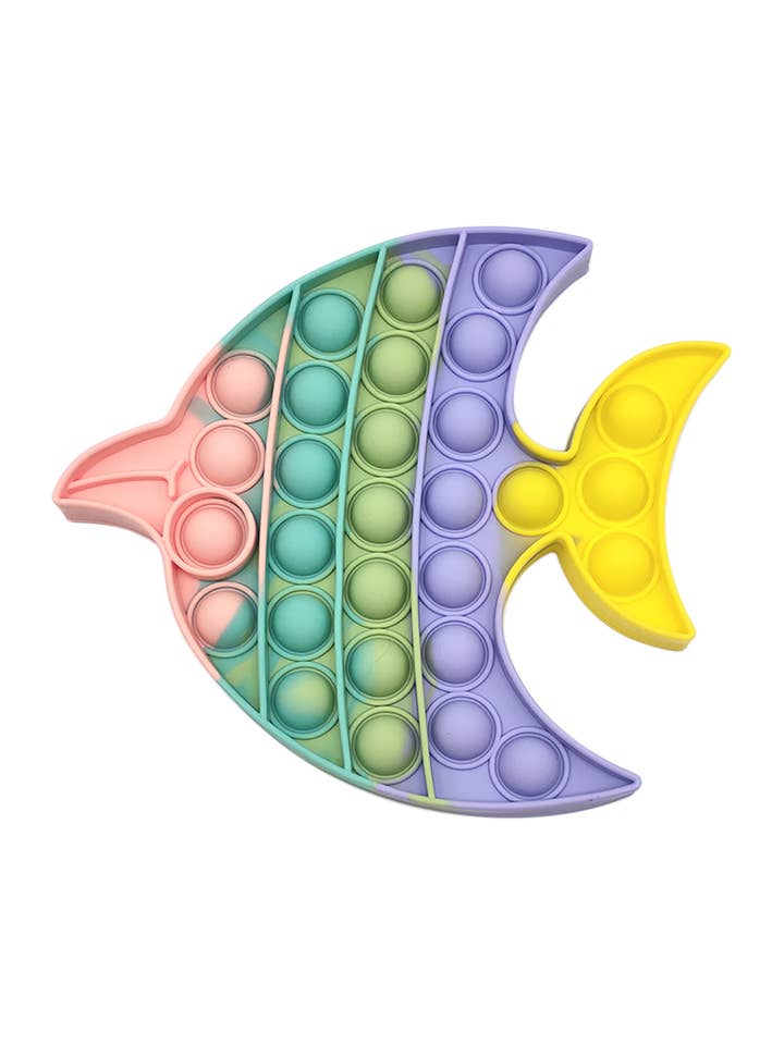Pop Fidget Sensory And Stress Reliever Coral Fish Shape Toy for wholesale by MYS Wholesale Inc
