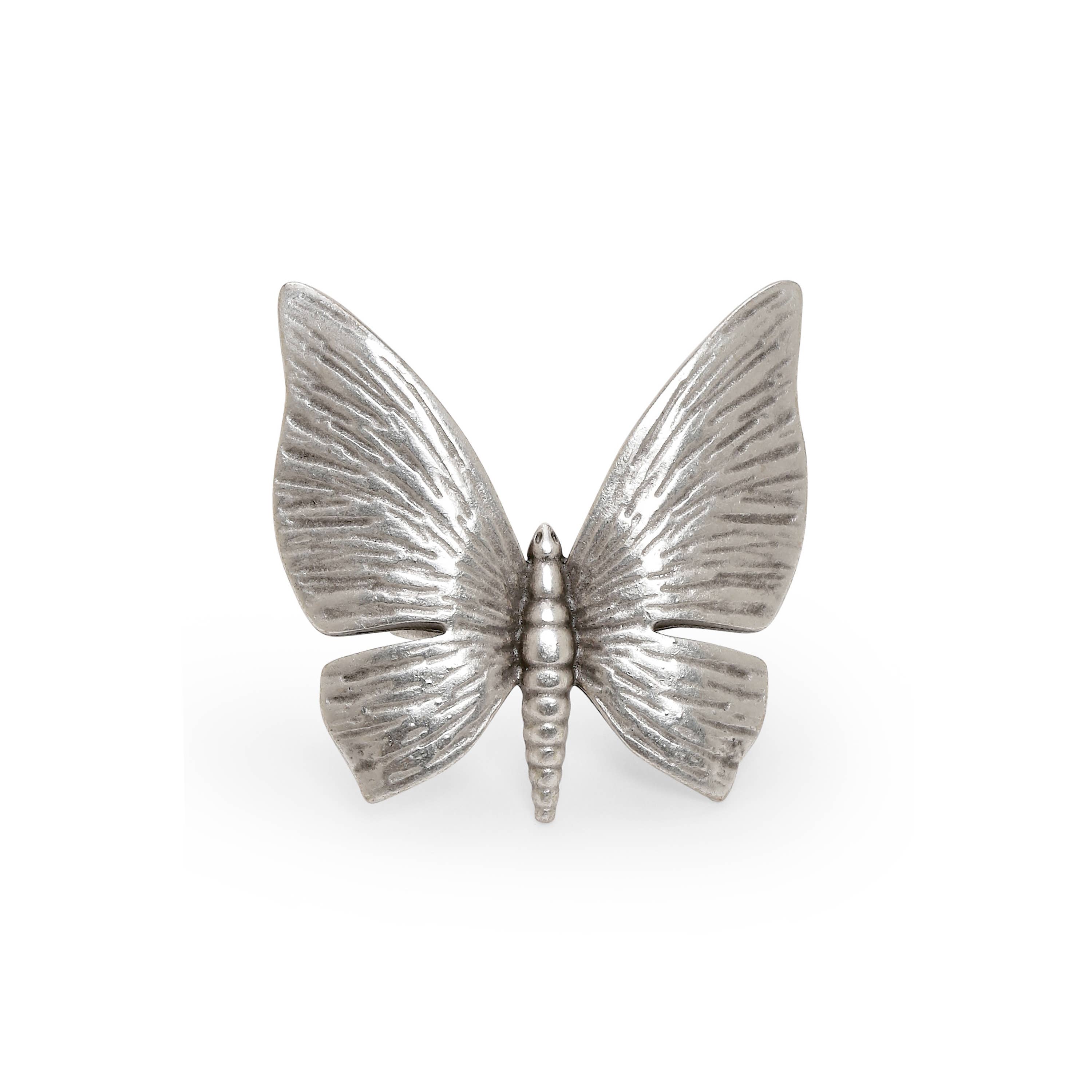 Chanour - Wholesale Cocktail/Statement Ring - Handmade Butterfly Pewter Ring - ENY01