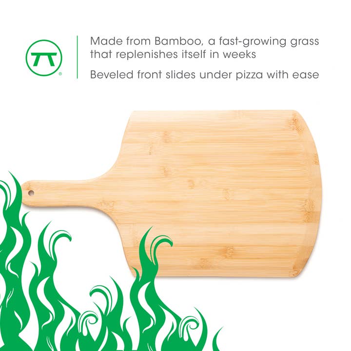 Fox Run Brands – Cortador de pizza por atacado – Casca de Pizza Bamboo Bamboo, Pizza Pizza 18"6