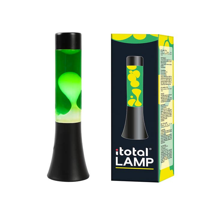 30 Cm Lava Lamp With Black Base, Green Liquid for wholesale by I-Total, I-Drink