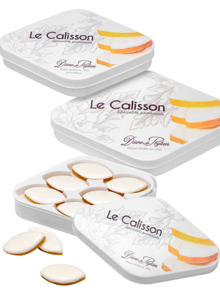 Calissoner Diamond Box nr 3 340 g (2 x 13 calissons) för wholesale av Nougat Diane De Poytiers