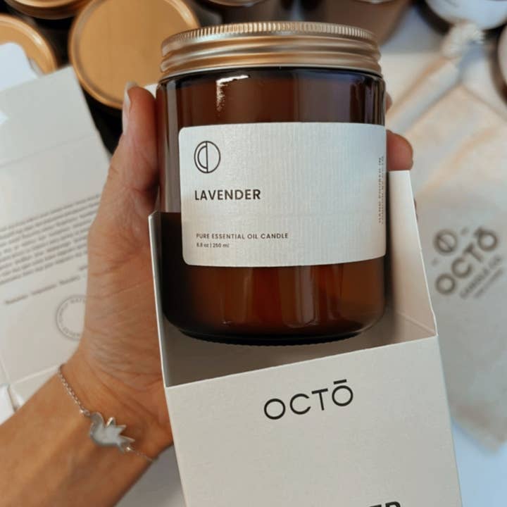OCTŌ - Wholesale Jar/Filled Candle - Lavender candle