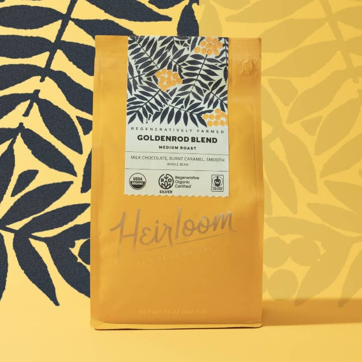 Heirloom Coffee Roasters - Wholesale Coffee Beans - Goldenrod Blend ROCâ„¢ Certified Regenerative Coffee