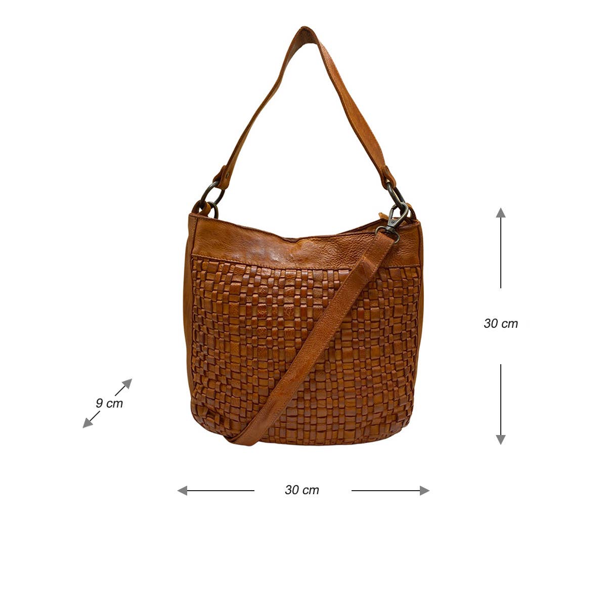 Arrigo - Wholesale Shoulder Bag - Women's - Arrigo Leather Shoulder Bag Made Of Supple Braided Leather26