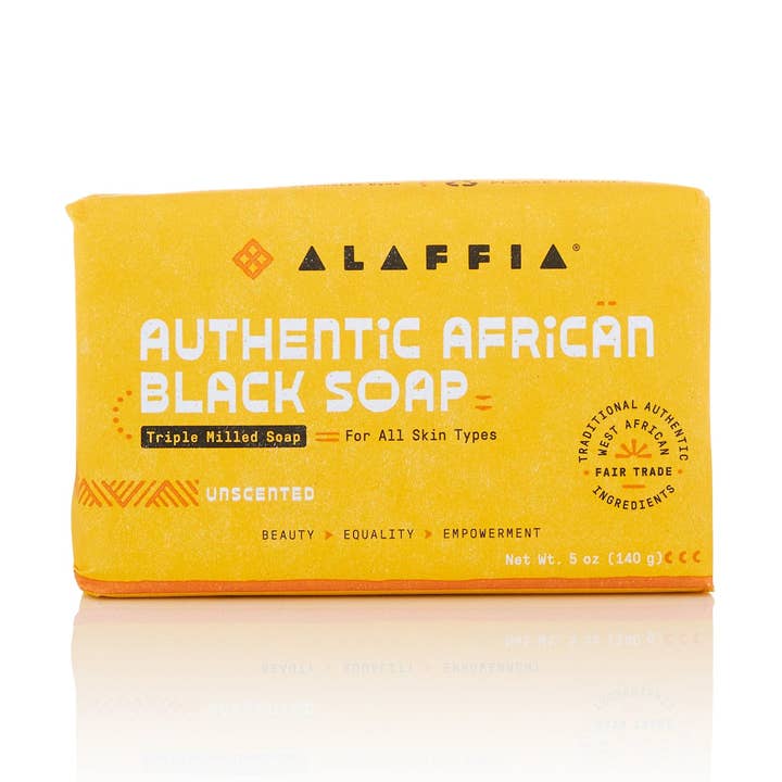 Authentic African Black Soap Triple Milled - Unscented for wholesale by Alaffia