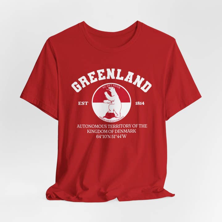 Nu Det Nuuk! Support Greenland Unisex Tee for wholesale by TheKingShirt