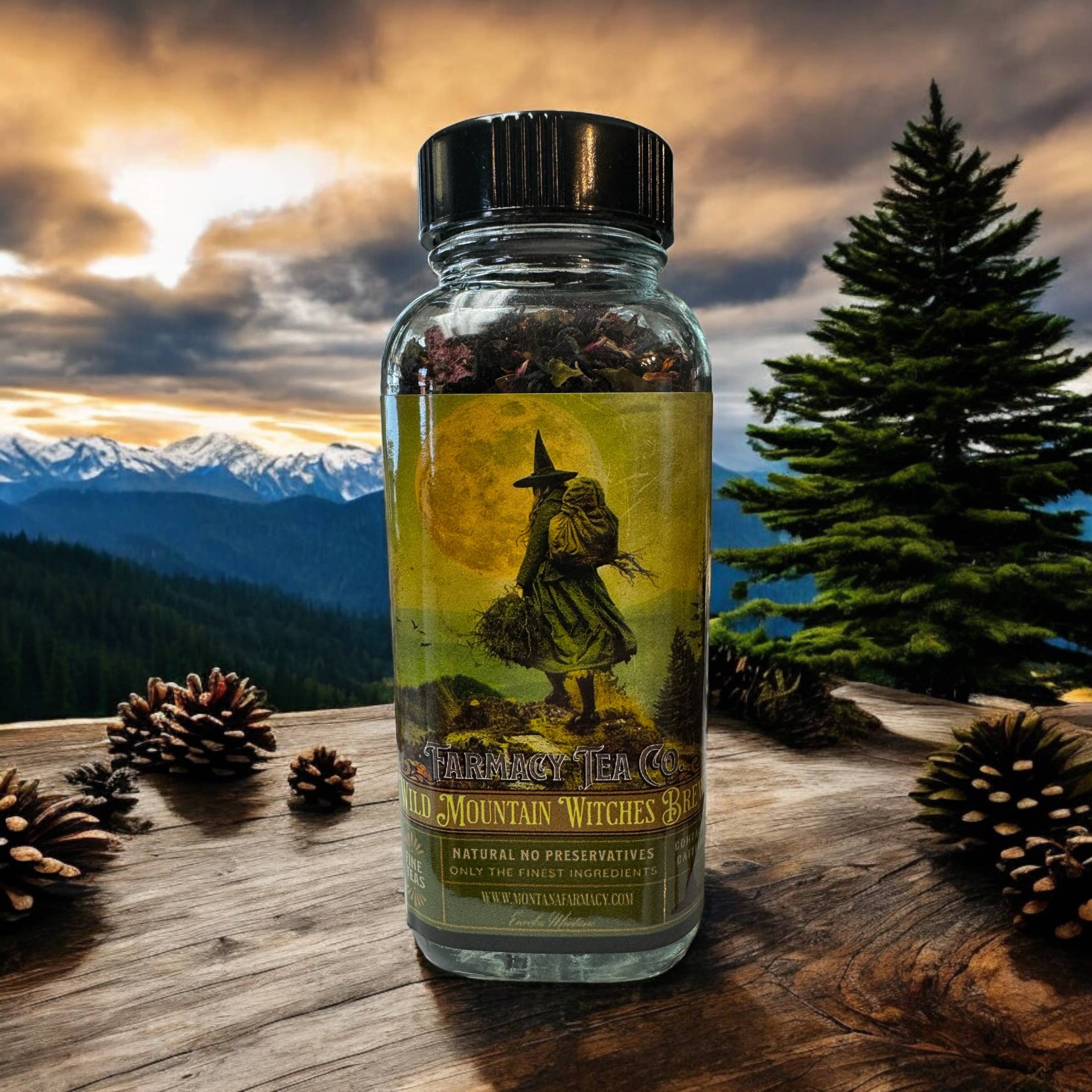 Montana Farmacy - Vendita all'ingrosso Tè sfusi - Tè Wild Mountain Witch Witches Brew - Dark Academia Cottage8