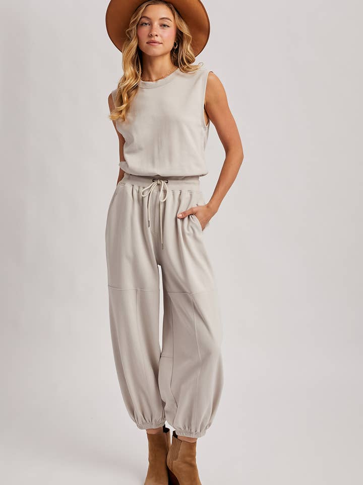 Bluivy - Wholesale Jumpsuit - Women's - DRAWSTRING WAIST SLEEVELESS KNIT ACTIVE JUMPSUIT18