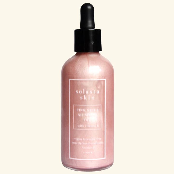 Shimmer Oil - Pink Skies for wholesale by Solasta Skin